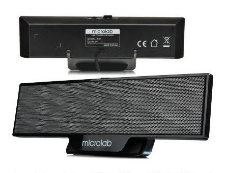 Компьютерная акустика Microlab B51 2.0 черный 4Вт портативные