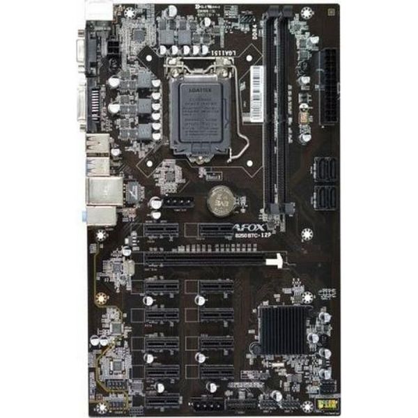 Материнская плата AFOX AFB250-BTC12EX LGA 1151, Intel B250, ATX, Ret