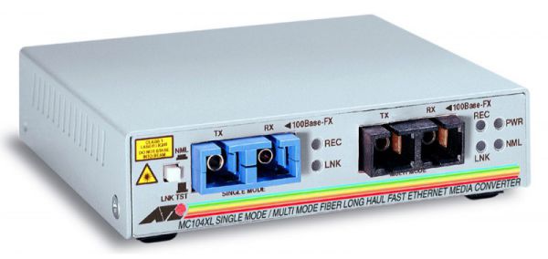 Медиаконвертер Allied Telesis AT-MC104XL-60 100FX(SC) multi-mode to 100FX(SC) single-mode (15km)