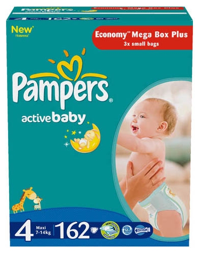 Подгузники Pampers Active Baby 4 (7-14 кг)